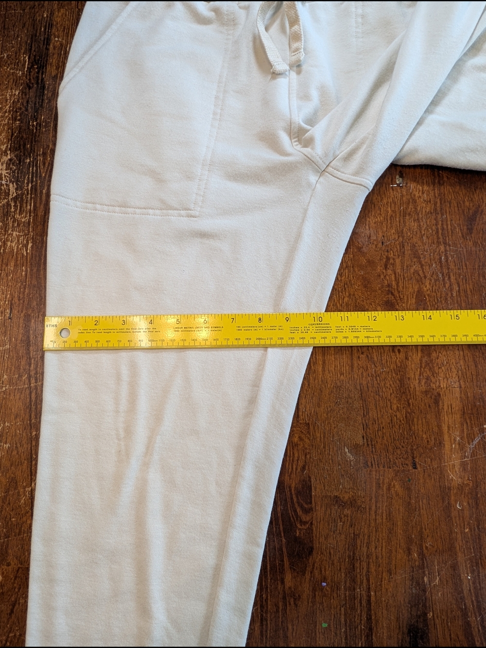 Quince SuperSoft Fleece Jogger Sweatpants Womens Medium Ivory Activewear Pant - Picture 4 of 9
